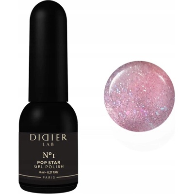 DIDIER LAB HYBRIDNÍ LAK NA NEHTY POP Star NO1, 8 ml