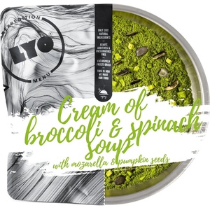 Lyo food Cream of Broccoli & Spinach Soup with Mozarella and pumpkin seeds