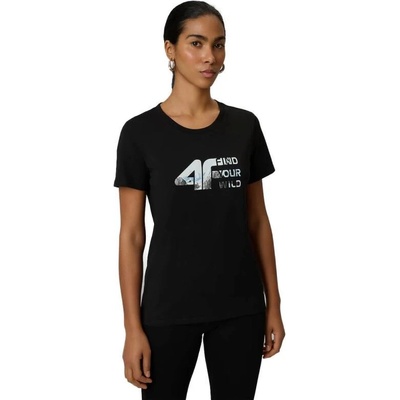 4f dámske tričko TSHIRT F2775 20S DEEP BLACK