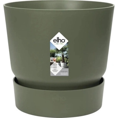 Elho greenville Květináč s podmiskou plastový 40 x 36 cm zelený