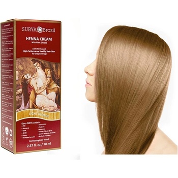 Surya Brasil přírodní barva na vlasy Henna krém světlý blond 70 ml