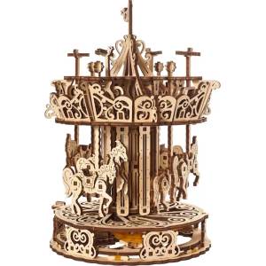 UGears Дървен 3D пъзел Ugears от 305 части - Увеселителна въртележка (U-70129 )