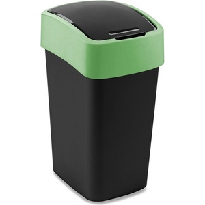 Keter Зелено/черно пластмасово кошче за боклук за рециклиране 25 l Flip Bin - Curver (229414)