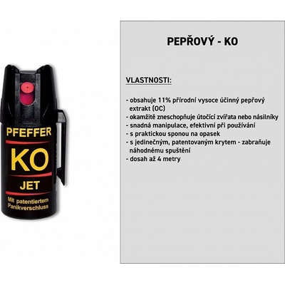 Mil-Tec pepřový sprej KO JET střela 40 ml