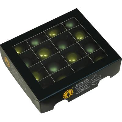 Othmar Decorations Kolekcia vianočných gúľ v zelenej farbe Variant: Ø: 3 cm sada 16ks
