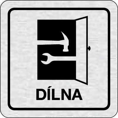 Nalepovací cedulka na dveře - Dílna