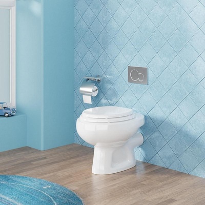 Inter Ceramic Детски Моноблок 4131P MINNIE, Inter Ceramic, седалка и капак, порцелан, бял, 31х31х41см (4131P)