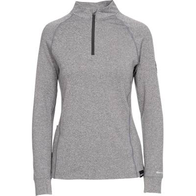DLX Тениска DLX Women's Briana Long-Sleeve Performance T-Shirt - Grey Marl
