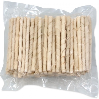 Rasco tyčinka bůvolí kroucené bílá 12,5 cm 100 ks