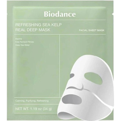 Biodance Освежаваща дълбоко хидратираща маска с морски водорасли Biodance Refreshing Sea Kelp Real Deep Mask (184569)