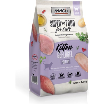 MAC's Mac’s KITTEN Poultry & Shrimps - Пълноценна суха храна за подрастващи котенца с пилешко и скариди 7 кг