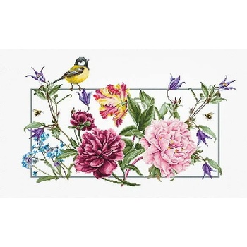 Luca-S Пролетни цветя - гоблен със схема bА2359