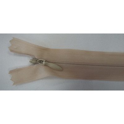 Zips krytý nedeliteľný 16cm béžový