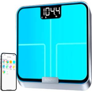 RENPHO Смарт кантар RENPHO Elis Chroma, До 180 кг, 13 показателя, LED, RGB, Wi-Fi, Bluetooth, 8 профила, Разпознаване, Мобилно приложение, USB-C, Хром (PEU-R-A017)