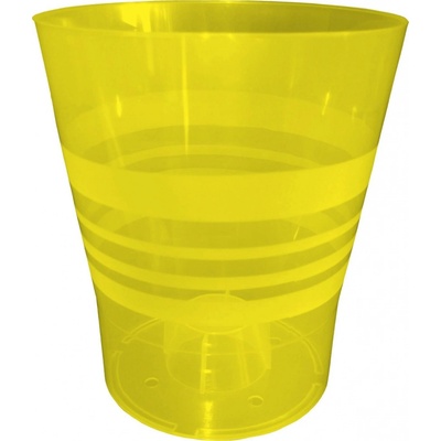 Plastkon květináč Orchid 13 cm transparentní žlutý