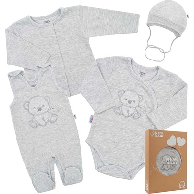 New Baby Kojenecká soupravička do porodnice Sweet Bear bílá – Sleviste.cz