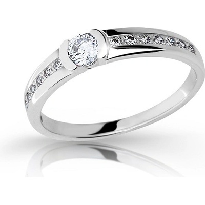 Zodiax Prsten se zirkony v bílém zlatě 1367