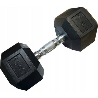 Kubisport Pogumovaná činka 1 x 15 kg 1 ks