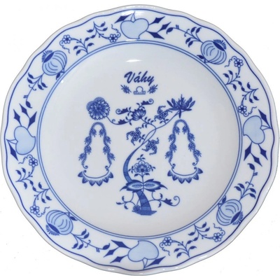porcelán Dubí Cibulák tanier Váhy zverokruh horoskop 24 cm