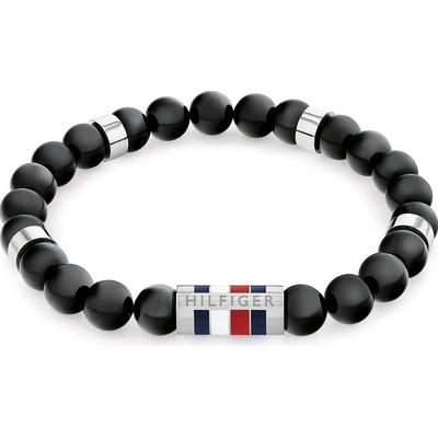 Tommy Hilfiger Korálkový náramok z onyxu Beads 2790712