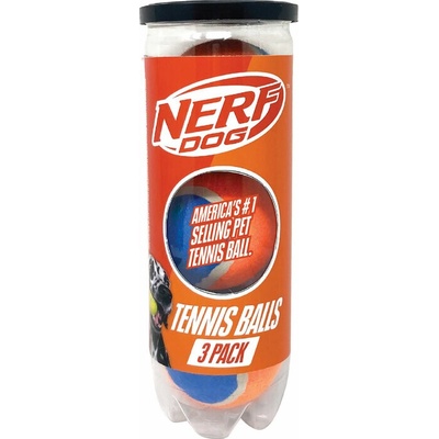 Nerf Dog tenisových loptičiek bez pískadla v tlakovej dóze 6,5 cm 3 ks