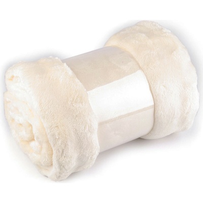 Deka bubble fleece 150x200 cm krémová světlá 1 ks