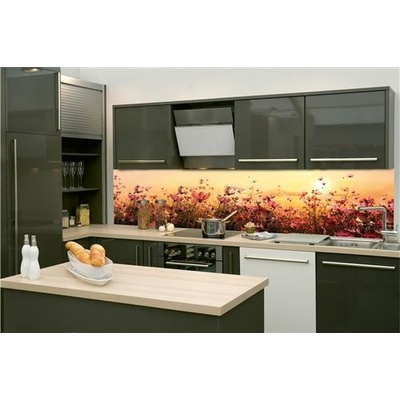 DIMEX KI-350-130 Samolepiace tapety za kuchynskú linku kvetinové pole rozmer 350 cm x 60 cm