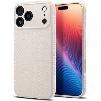 Spigen Калъф Spigen - Liquid Air, iPhone 17 Pro Max, Natural titanium (8800283314007)