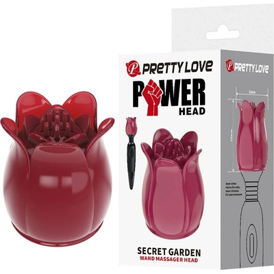 Приставка за масажор, елегантна и прецизна - Pretty Love Secret Garden Red (DEBRA01969)