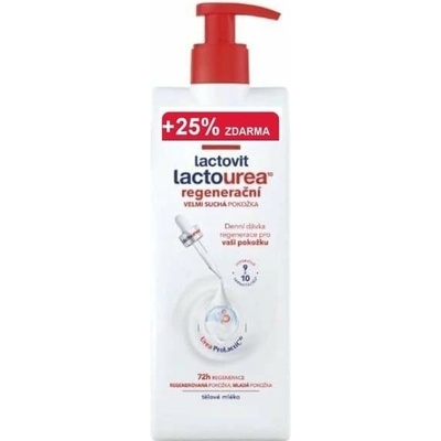 LACTOVIT Lactourea, regeneračné telové mlieko 400 + 100 ml, Regeneračné