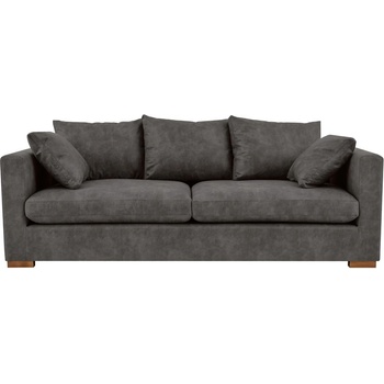 Scandic Антрацитен диван от изкуствена кожа 225 cm Hamburg - Scandic (16987SN PREST96)