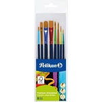 Herlitz Pelikan Premium 4-6-8-10-12 8бр. конични плоски смесени четки 00701181 (00701181)