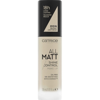 Catrice All Matt Shine Control make-up 010 Neutral Light Beige 30 ml