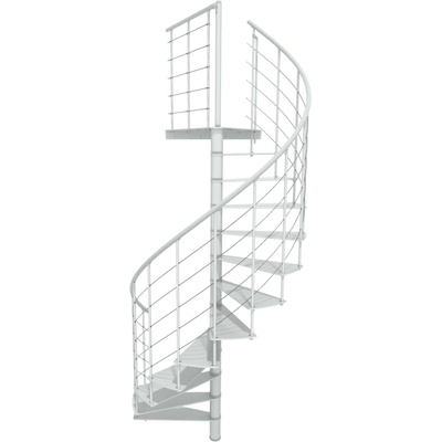 Minka STAIRS Kovové točité schodisko Milano biele pr. 160 cm
