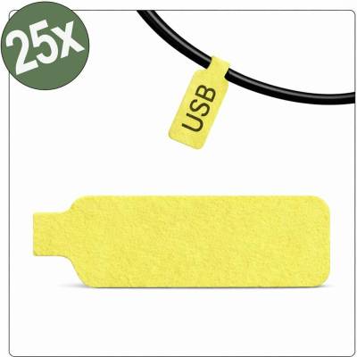 Quadrios 26CA794 26CA794 kabelové značení 20 x 40 mm Barva aktivního pole: žlutá počet štítků: 25