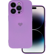 Vennus Silikonové se srdcem Iphone 13 Pro design 1 fialové