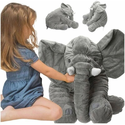Bestent mäkký slon sivý 60 cm