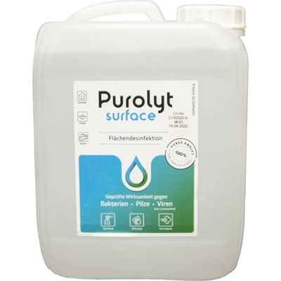 Produktbild von Purolyt Desinfektionskonzentrat – 5 L – Auf Basis Hypochloriger Säure (HOCL) – Wirksam Gegen Bakterien, Viren, Pilze & Algen – Rückstandsfrei