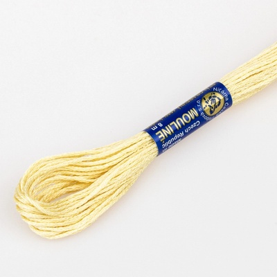 Niťárna Vyšívací příze MOULINE / MULINKA 7212 písková béžová, jednobarevná, 2g/8m
