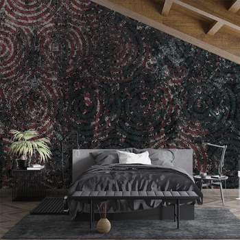 Image 1 of Art gift Фототапет - Червена спирала