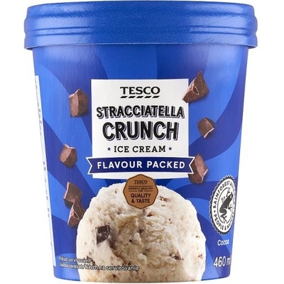 Tesco Mrazený krém smotanový s kúskami čokolády 460 ml