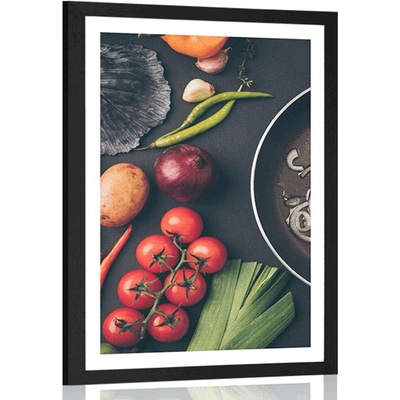Plakát s paspartou kulinářské umění - 40x60 no frame