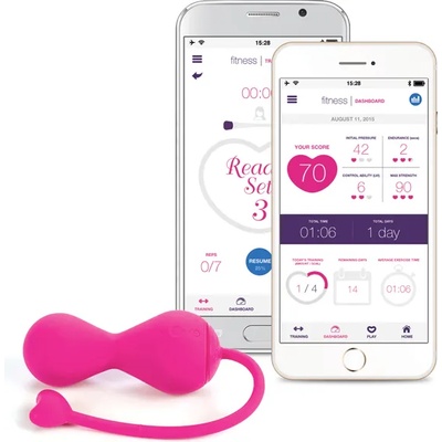 OhMiBod Lovelife Krush App Connected Bluetooth Kegel Pink
