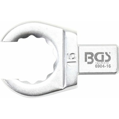 BGS Technic Otevřený očkový klíč 15 mm, nástrčný s upínáním 9 x 12 mm BGS 6904-16