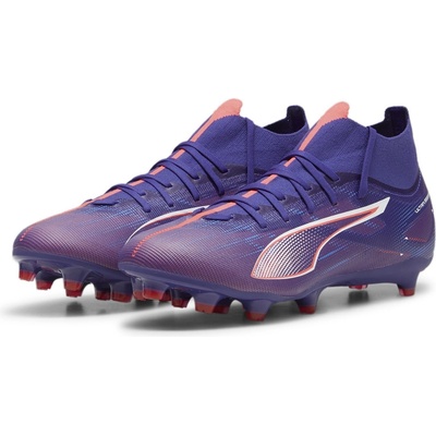 PUMA Футболни бутонки Puma Ultra Match+ Firm Ground Football Boots - Purple/Wht/Org