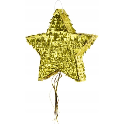 PartyDeco Piňata hvězda zlatá