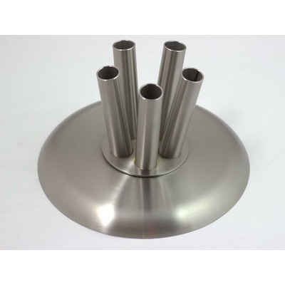 Nerezový kruhový stojan na vlajku - 5-ramenný