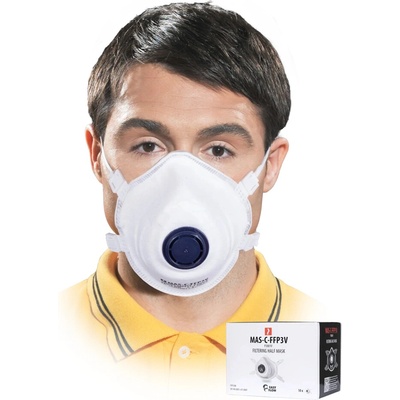 Reis MAS C Protiprachová polomaska FFP3V s ventilom 10 ks