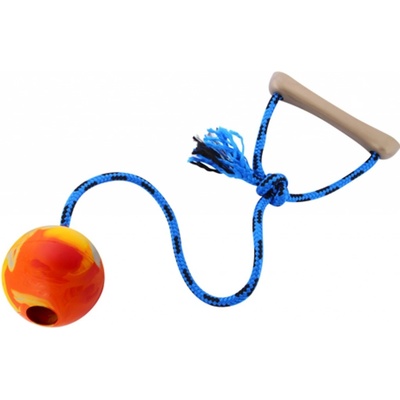 SUM-PLAST Míč aport. na šňůrce plovací Vanil. 8 cm