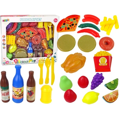 Lean Toys Sada detských plastových potravín 30 ks
